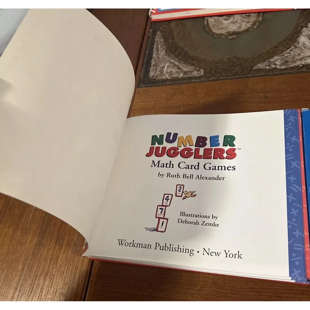 NUMBER JUGGLERS: MATH GAME BOOK &‎ MATH GAME CARDS By Ruth Bell Alexander New